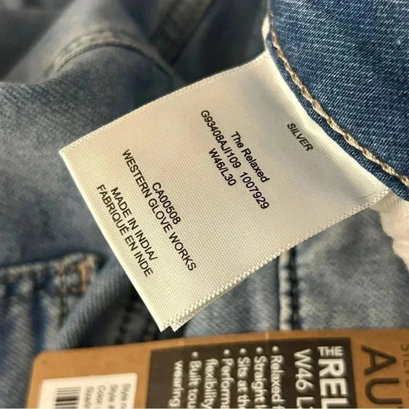 ❤️ NWT Silver jeans the relaxed  fit men size 46x32 - Picture 5 of 11